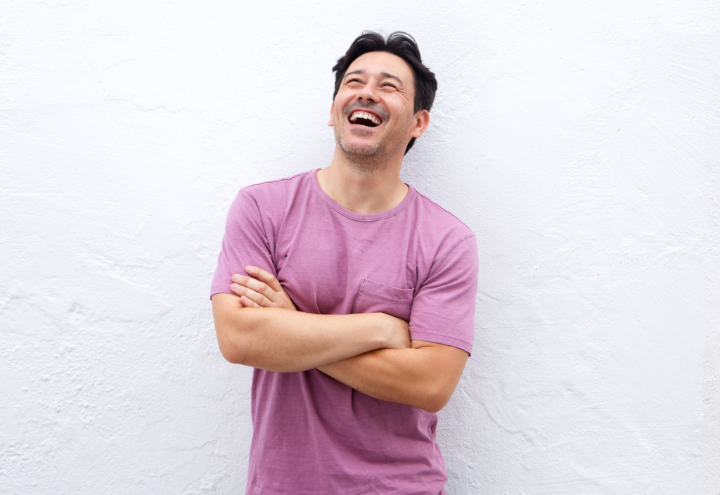 Image of a laughing man