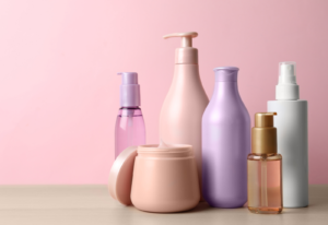 Image of hair care products in bottles